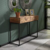 D - Hoyz - Kaptafel Mill - Bijzettafel - Hout - Bruin - 110x35x76