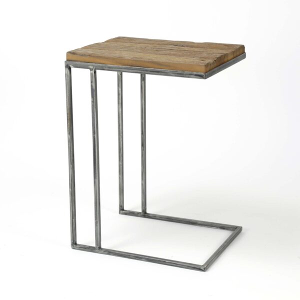 D - Hoyz - Laptoptafel Hardhout - Bruin - Bijzettafel - 45x35x62