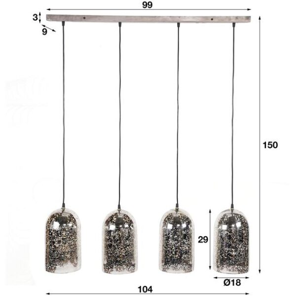 b5ea-4457-4cf8-99d7-935c856fae4f.jpeg D - Hoyz - Hanglamp Kelk met 4 lampen - Metallic glas - 150cm hoog
