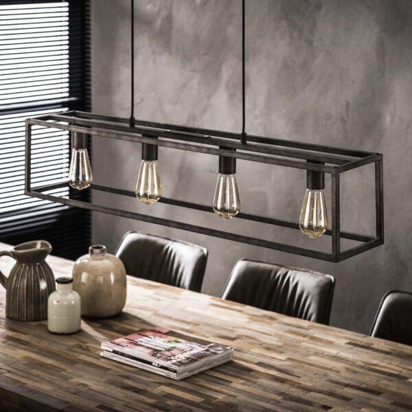 b5f9-4028-4e25-ba1f-e745edc09a8c.jpg D - Hoyz - Hanglamp Cubic - 4 Lampen - Grijs/Zwart - Industrieel