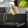 b6fa-d670-4482-a9ee-57c90d2d514c.jpg D - Hoyz - Tafellamp Sledepoot - Vintage Taffellamp - Industrieel - Metaal en Glas