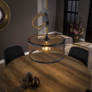 D - Hoyz - Hanglamp - Ø40 cm mesh - Verstelbaar Touw - Rond