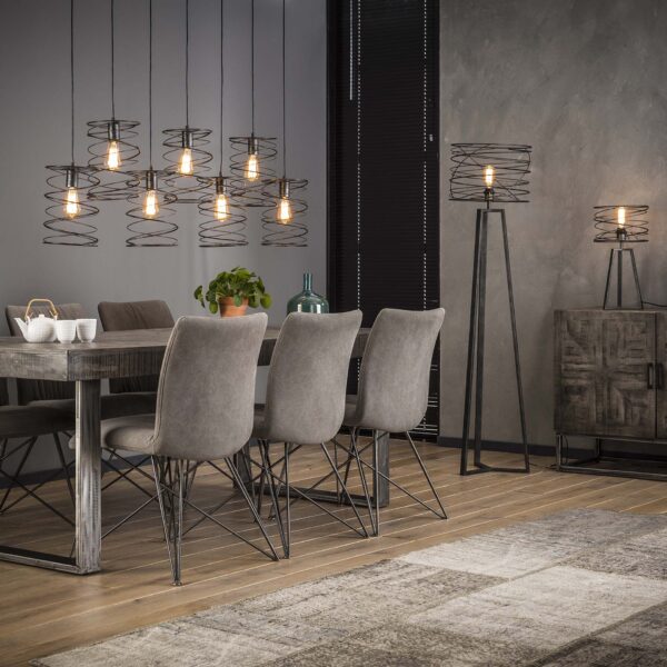 b8a1-602d-4b81-982c-b32bc6e56ee3.jpg D - Hoyz - Industriële Hanglamp met 7 lampen - Diameter Ø20 - Grijs - 140CM - Hanglamp