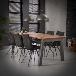 ba64-8b9c-4a88-8327-31da8dfac1f9.jpg D - Hoyz - Eetkamertafel Edge - Bruin - 210x95x76 - Hout