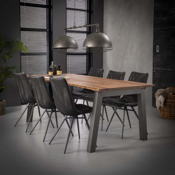 D - Hoyz - Eetkamertafel Edge - Bruin - 210x95x76 - Hout