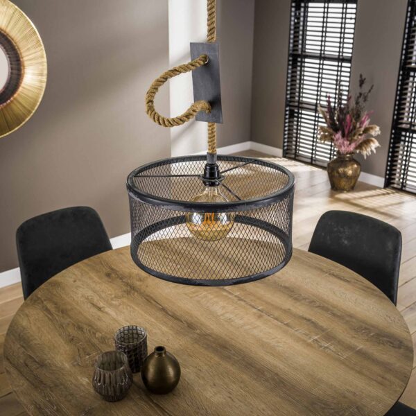 D - Hoyz - Hanglamp - Ø40 cm mesh - Verstelbaar Touw - Rond