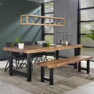 bce6-d1a6-4528-b523-c286cce8ac6b.jpg D - Hoyz - Eetkamertafel Boomstam - 240x100x77 - Bruin - Hout