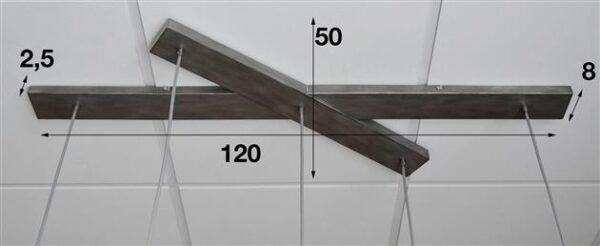 D - Hoyz - Hanglamp - 5 Hanglampen - Zilverkleurige Spiegels Binnenzijde