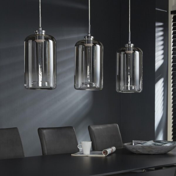 c13d-3e49-4276-ab21-0ae5e0fa5c60.jpg D - Hoyz - Hanglamp Glass Metallic - 3 Lampen - Grijs