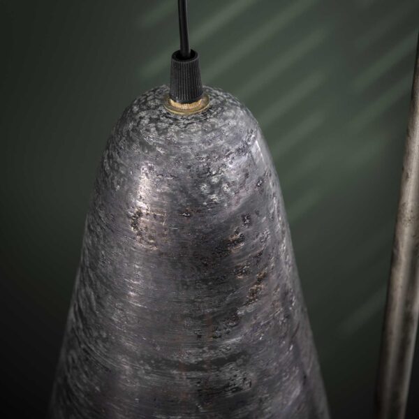 D - Vloerlamp Industrieel -  1 Lamp Wikkel - Burned Glass