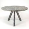 c1cc-d41e-4dd0-ae62-4c53fcd95c59.jpg D - Hoyz Collection - Eetkamertafel blad rond - Mangohout - Grijze Afwerking - Metalen Onderstel - 5 Personen - Ø120