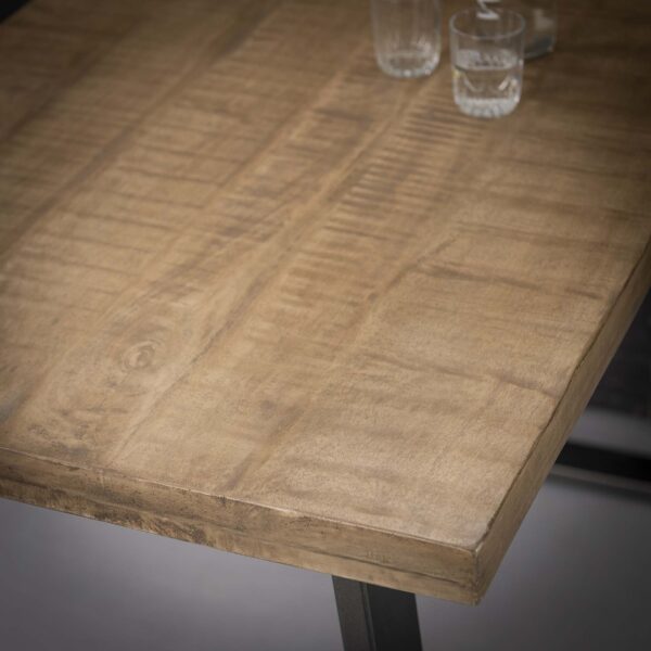 D - Hoyz - Bartafel Massief - 135x70x92 - Trapeziumvormig - Bruin