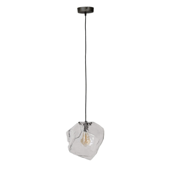 D - Hoyz - Hanglamp Rock Clear - 1 Lamp - Lamp in Rots - Industrieel