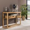 D - Hoyz - Haltafel Sahara - Bijzettafel - Hout - Bruin - 110x35x76