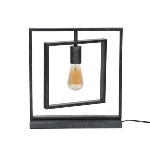 c701-3404-468f-988e-c384908c52b5.jpg D - Hoyz - Vintage Tafellamp - Draaiende lamp - Vintage Tafellamp - Metaal - Charcoal