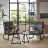 c79b-a0c8-46a9-b099-e04a9e534b70.jpg D - Hoyz - Bijzettafel Yucon black - Set van 2 - Zwart - 50x50x45