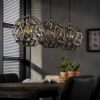 ca2d-1937-4d40-bf9d-5fdd28e00d0a.jpg D - Hoyz - Hanglamp Bol Zandgegoten - 3xØ29 - Industrieel - Grijs/Zwart