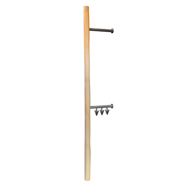 cc50-53d5-4061-8d03-860200eb2d2a.jpg D - Hoyz - Kapstok Bamboe met 6 haken - Grijs - 90cm