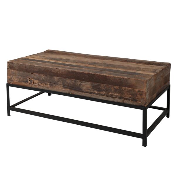cd14-b7f6-4faa-afaf-96fd08a18c34.jpg D - Hoyz - Salontafel Lodge - Gerecycled Hout - Rechthoekig - 120x60cm