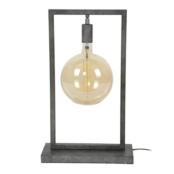 D - Hoyz - Tafellamp Sky - Rechthoekig Frame - Zwart/Grijs - Transparant