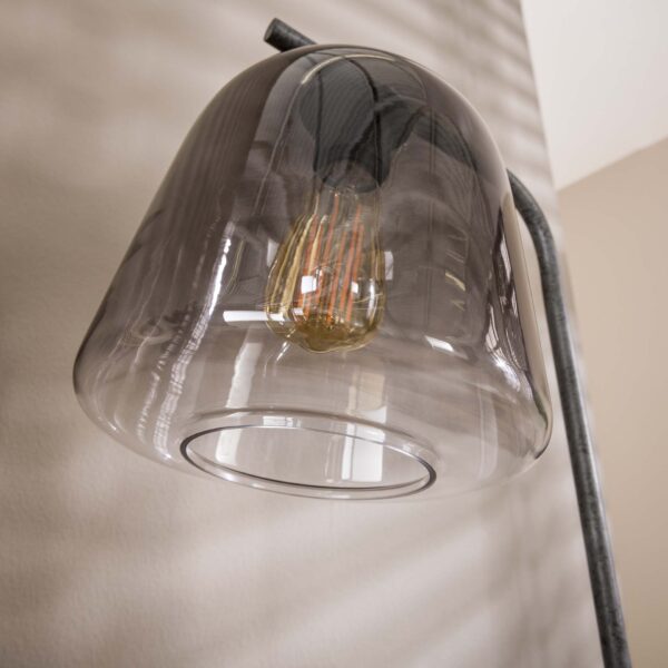 d2df-4cc5-4308-868b-096f75ffa9af.jpg D - Hoyz - Tafellamp Grey Shaded - 1 Lamp - Grijs/Zwart