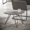 D - Hoyz - Salontafel Nier - MDF Betonlook - Bruin - 60x40x38cm