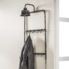 d4ba-544d-4450-ba6b-827eb32e1cd8.jpg D - Hoyz - Kapstoklamp - Grijs - Wandkapstok met Lamp - 75cm Hoog