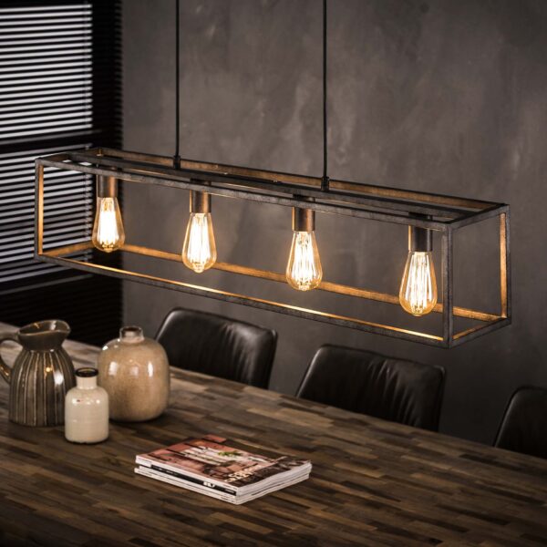 d60e-2c91-4c91-beda-3fb7371c4d3c.jpg D - Hoyz - Hanglamp Cubic - 4 Lampen - Grijs/Zwart - Industrieel
