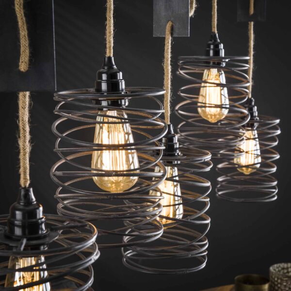 D - Hoyz - Industriele Hanglamp - 5 Lampen - Elevate