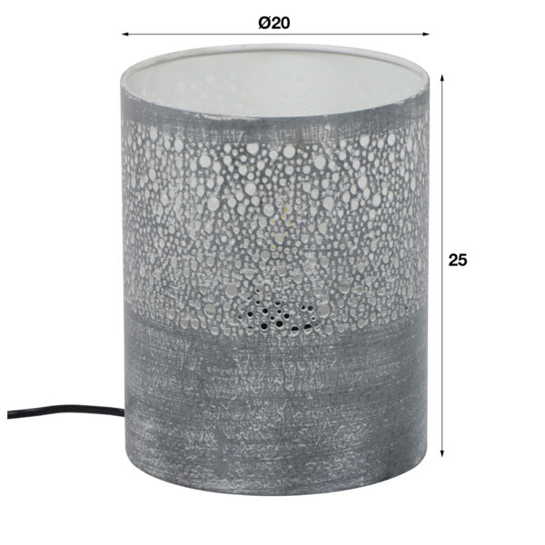 d89d-4f1b-4643-9248-97e69bbf2363.jpg D - Hoyz - Tafellamp Cilinder - Ø20 - Grijs - 20x20x25