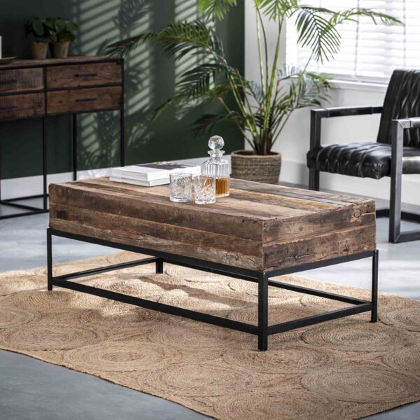 d92c-05d2-4b9b-83c5-60a9922afca6.jpg D - Hoyz - Salontafel Lodge - Gerecycled Hout - Rechthoekig - 120x60cm