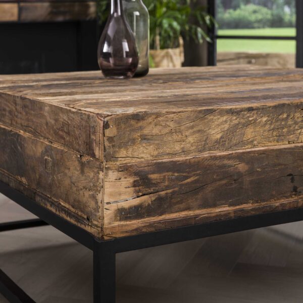 dd6e-53dd-496a-a883-9a8609801d71.jpg D - Hoyz - Salontafel Lodge - Gerecycled Hout - Vierkant - 120x60cm