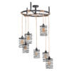 D - Hoyz - Industriele Hanglamp - 7 lampen - Ø60 - Elevate