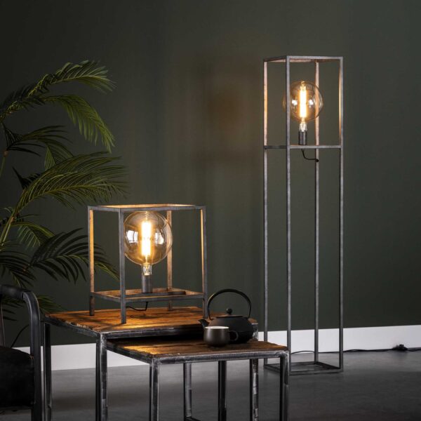 e298-c7d0-46b6-ac90-b19e9389e9c5.jpg D - Vloerlamp Giant Square - 1 Lamp - 150CM - Grijs/Zwart - Transparant