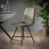 D - Hoyz - Stoel Diamond - Kruisframe - Champagne - 4 Stuks