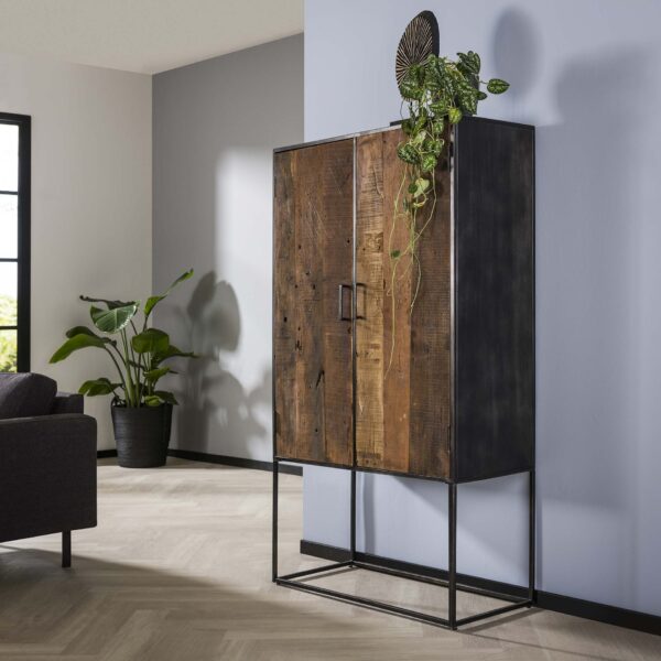 e429-8d61-4670-8f4c-4344799bef7c.jpg D - Hoyz - Wandkast 2D Blend - 90cm Breed - 140cm Hoog - Hout