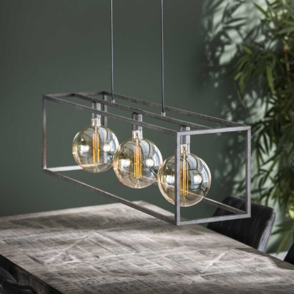 e5a2-5771-46e6-8c28-06e05f581bdb.jpg D - Hoyz - Hanglamp - 3 Armatuur Punten - Stalen Frame - Serie Giant Square