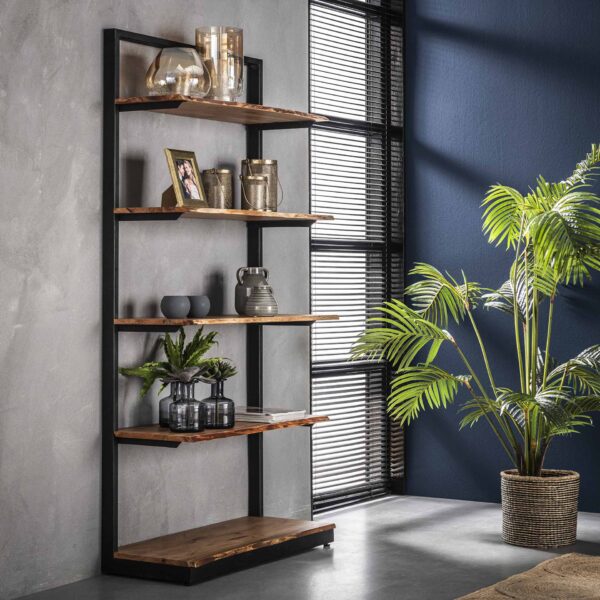 D - Hoyz - Wandkast Natural Edge - 90cm Breed - Bruin