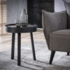 e893-74f1-4a93-b46f-cf74239a4186.jpg D - Hoyz - Bijzettafel Teca - Ø45 - Zwart - Rond - 45x45x52