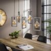 D - Hoyz - Hanglamp - 5 Metalen Hanglampen - Modern Industrieel - Diverse Hoogte