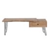D - Hoyz - TV-meubel Edge - 120cm - Bruin - Zwart Metaal