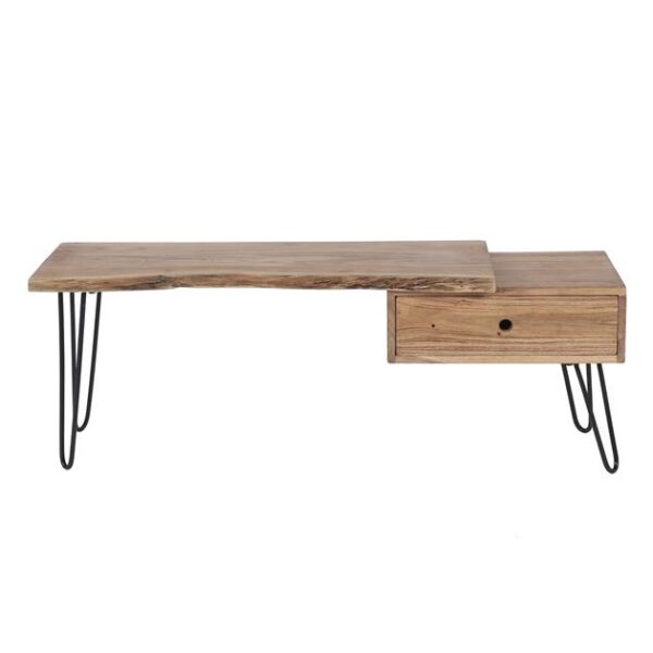 D - Hoyz - TV-meubel Edge - 120cm - Bruin - Zwart Metaal