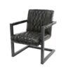 D - Hoyz - Fauteuil Vintage - Antraciet - 2 Stuks