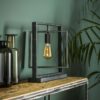 ed85-dc18-4bac-9b10-7cae083ff185.jpg D - Hoyz - Vintage Tafellamp - Draaiende lamp - Vintage Tafellamp - Metaal - Charcoal
