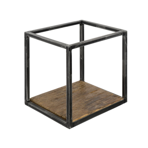 ee61-9e3e-41b6-bb16-60fe22555252.jpg D - Hoyz - Wandschap Grained - 30cm - Hout - Metaal - Industrieel