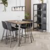 D - Bartafel 140x70 V-poot UIT ASSORTIMENT