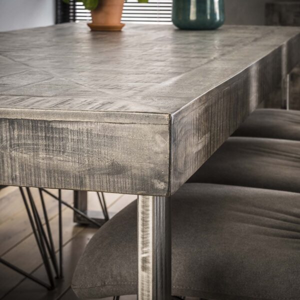 f2cf-5e1d-4c1e-8eb1-9bf53b34ebb8.jpg D - Hoyz - Eetkamertafel Grado - Hout - Industrieel - Grijs - 200x95x78