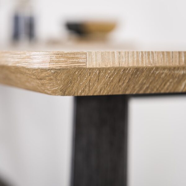 D - Hoyz - Bartafel Rechthoekige Buis - 140x70x92 - Hout
