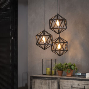f629-7210-4cab-810c-4c30877a1428.jpg D - Hoyz - Hanglamp - 3 hanglampen - Triangle - Diverse hoogte