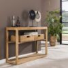 D - Hoyz - Haltafel Sahara - Bijzettafel - Hout - Bruin - 110x35x76